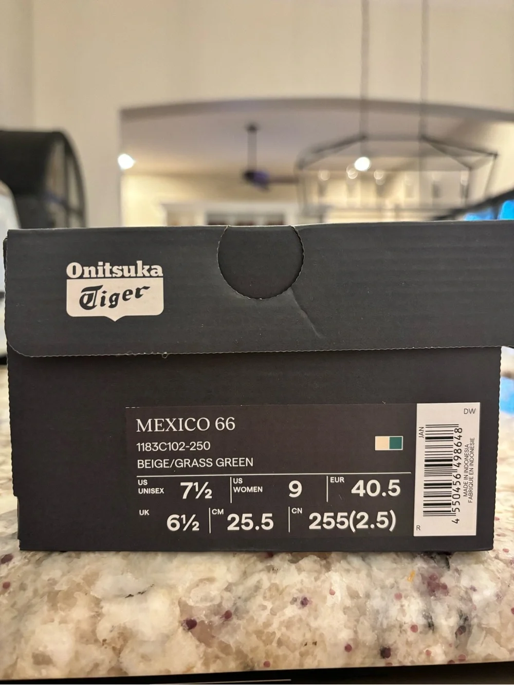 Onitsuka Tiger by Asics Mexico 66 Beige with Green Stripes